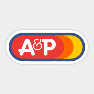 A&P Supermarket 1976 Vintage Sticker